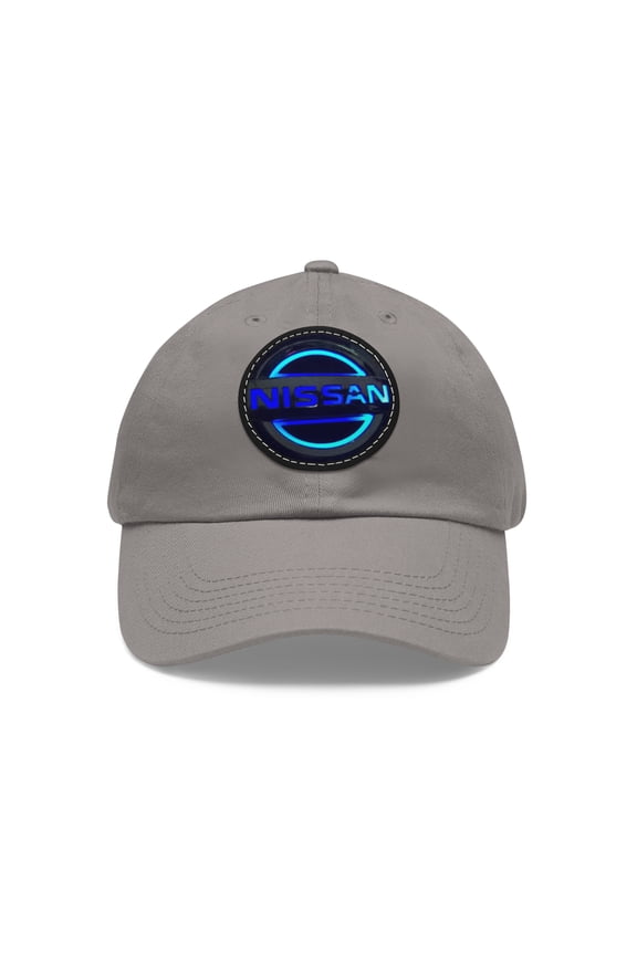 NISSAN Dad Hat with Leather Patch (Round)