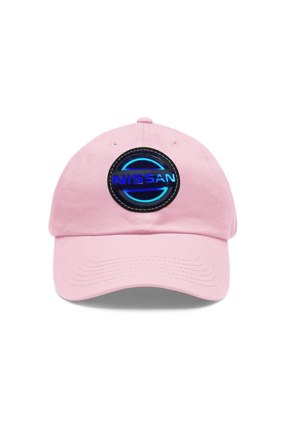 NISSAN Dad Hat with Leather Patch (Round)
