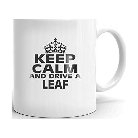 NISSAN LEAF Keep Calm and Drive Coffee Tea Ceramic Mug Office Work Cup Gift 15 oz