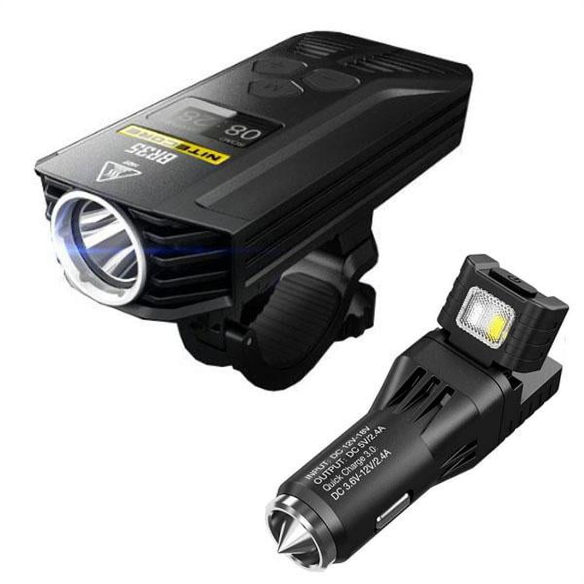 NITECORE BR35 1800 Lumen Rechargeable Bike Light -Cree, XM-L2 U2 LED with VCL10 Multi-Tool and USB Car Adapter - image 1 of 11