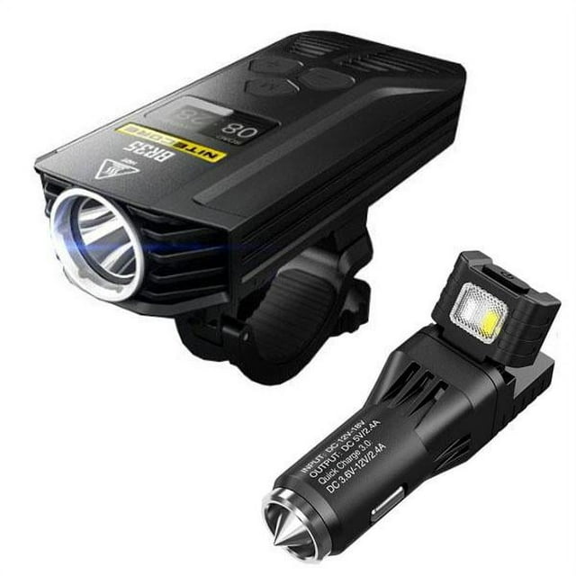 NITECORE BR35 1800 Lumen Rechargeable Bike Light -Cree, XM-L2 U2 LED with VCL10 Multi-Tool and USB Car Adapter