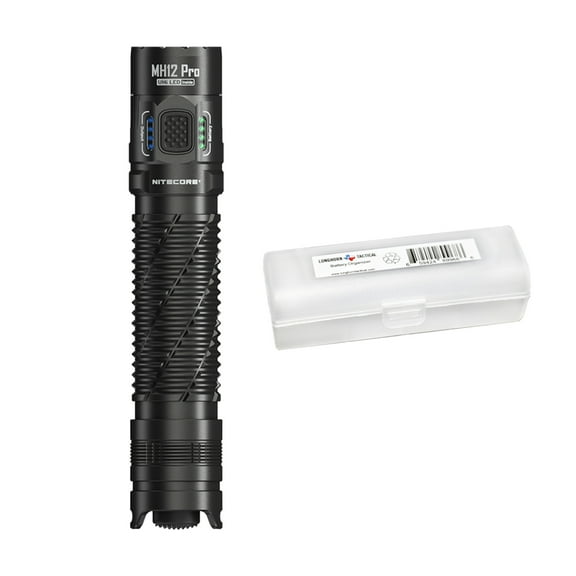 NITECORE MH12 Pro 3300 Lumen USB-C Rechargeable Flashlight + Longhorn Tactical Organizer