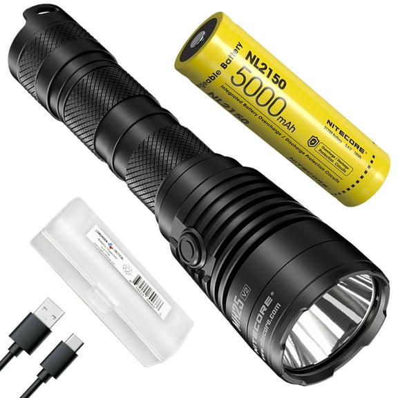 NITECORE MH25 v2 USB-C Rechargeable Flashlight with Lumentac Battery Organizer