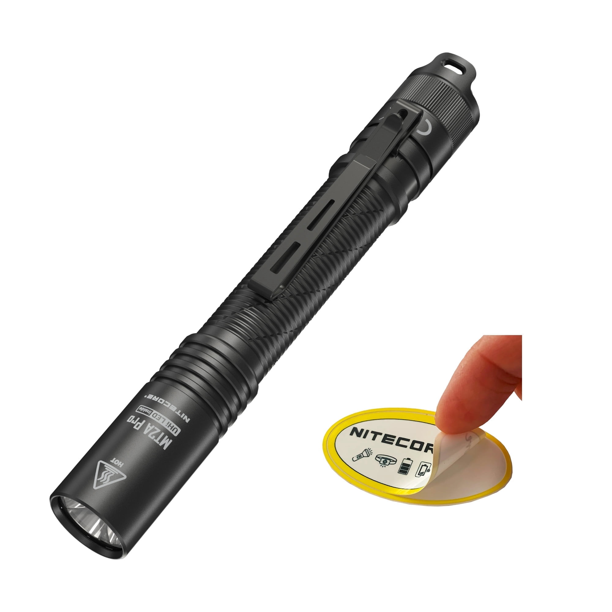 Nitecore MT2A Pro 1000 Lumen LED EDC Rechargeable Flashlight Use 2x AA with Nitecore Sticker