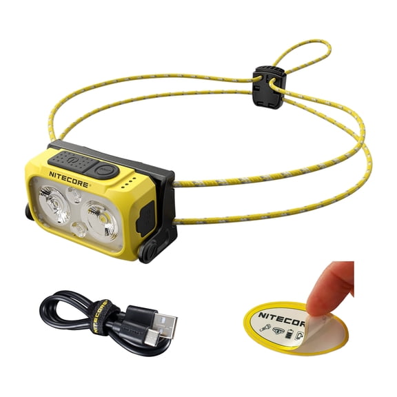 NITECORE NU21 360 Lumen Ultralight Rechargeable Headlamp + Nitecore Sticker