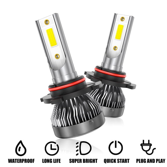 NITEGUIDE 9006 HB-4 Light Bulbs - 8,000LM Ultra-Bright 6000K White 40W Per Bulbs, 300% Brighter, HB4 9006, Plug-and-Play, 5-Minute Install, Canbus Ready, Pack of 2