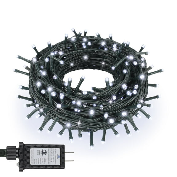 NITIDSKY 33ft 100 LED Christmas Lights Twinkle Christmas Tree String Lights Indoor Outdoor Decorations, White