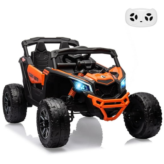 NITIVINK 12V Kids Ride on Toys, Licensed Can-Am 16V Electric Off-Road UTV, Ride On Car with Remote Control, Ride on Toys for Kids, Orange