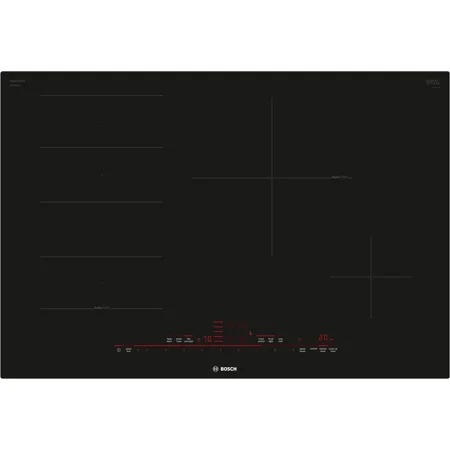 Bosch - Benchmark Series 30" Built-In Electric Induction Cooktop with 4 elements and HomeConnect, Frameless - Black