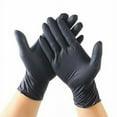 thumbnail image 1 of NITRILE disposable rubber Powder Free gloves 100 Pcs - Black - Medium, 1 of 2