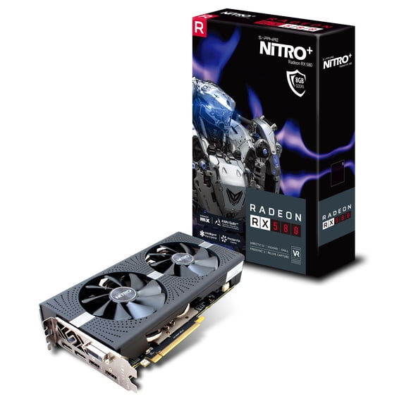 NITRO+ RX 580 8GB GDDR5 PCI-E DUAL HDMI / DVI-D / DUAL DP OC W/BP (UEFI) Lite Retail