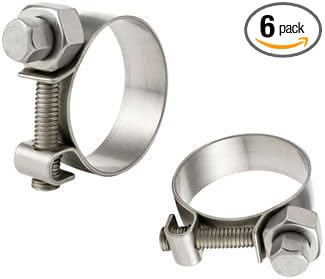 NITRO4X4 Stainless Steel Fuel Injector Hose Clamps Set - 6 Pack ...