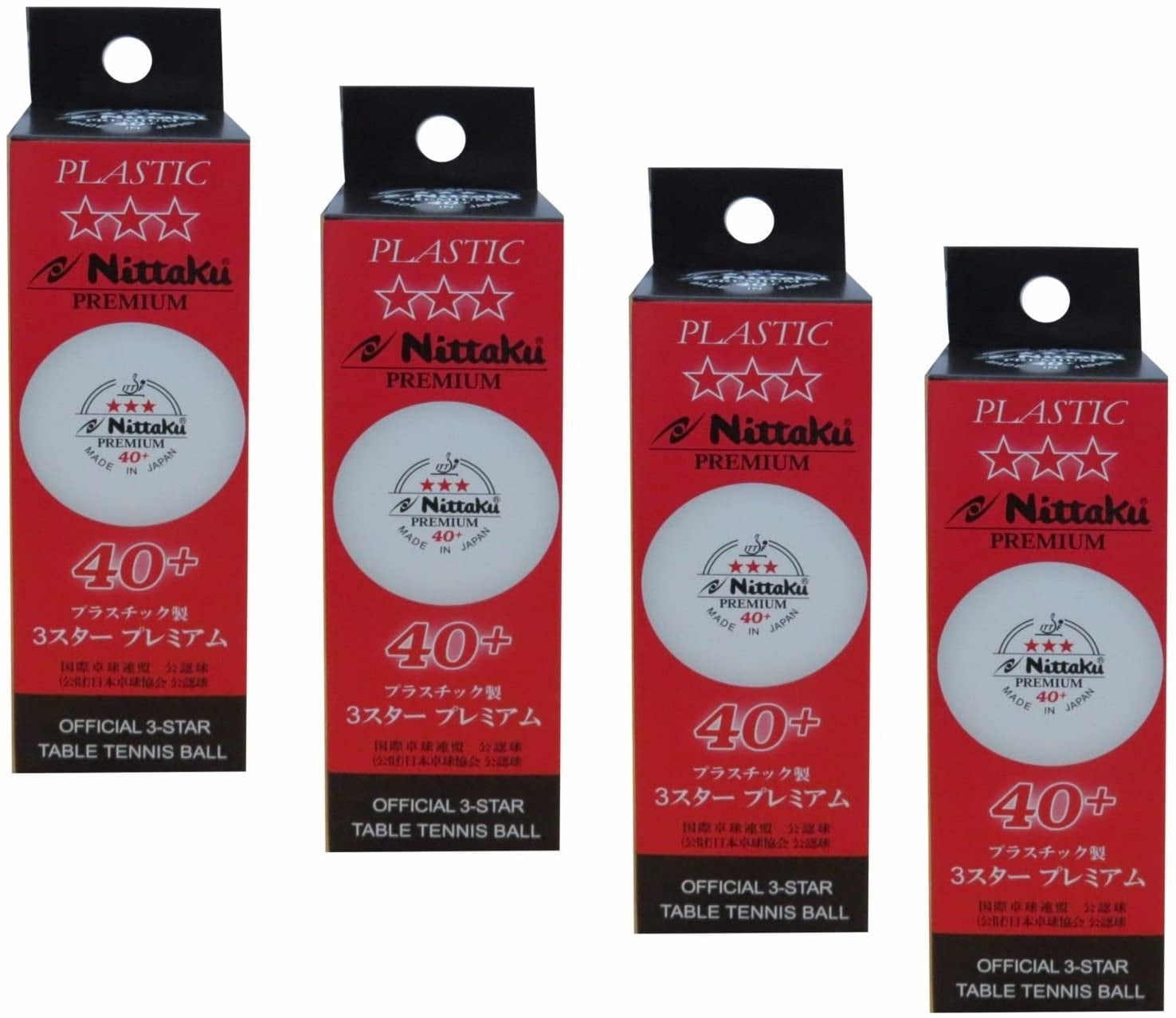 NITTAKU 3Star Premium 40+ Table Tennis Balls