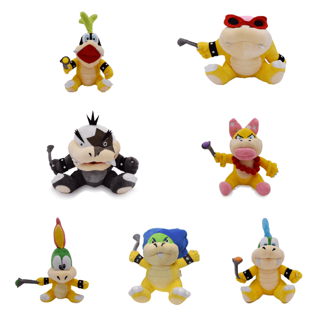 NIUB 7PCS/Set Malio Bros Plush Toys Koopalings Larry Iggy Morton Jr ...