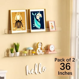upsimples Iridescent Acrylic Shelves for Wall Storage, 15