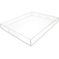 thumbnail image 1 of NIUBEE 20x16Inch Large Serving Tray with Handles, Clear Acrylic Tray for Serving Food, Outdoor Food Trays for Eating, Lucite Acrylic Trays for Serving Appetizer, Pizza, Fruit, Acrylic Decorative Tray, 1 of 9