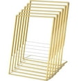 thumbnail image 1 of NIUBEE 6 Pack 8.5 * 11 Acrylic Gold Frame, Wedding Decor, Slanted Back Table Sign Holder for Wedding Table Numbers, Restaurant Signs, Photos and Art Display, 1 of 9