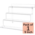 thumbnail image 1 of NIUBEE 9 Inch Acrylic Display Risers, 4 Tier Display Riser Clear Acrylic Riser Stand Cupcakes Tray & Perfume Holders Display Stand, 1 of 9