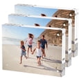 thumbnail image 1 of NIUBEE 4x6 Acrylic Picture Frames 3 Pack, Clear Photo Frames,  Freestanding Double Sided Photo Frames, Acrylic Record Frame Desktop Display, 1 of 9