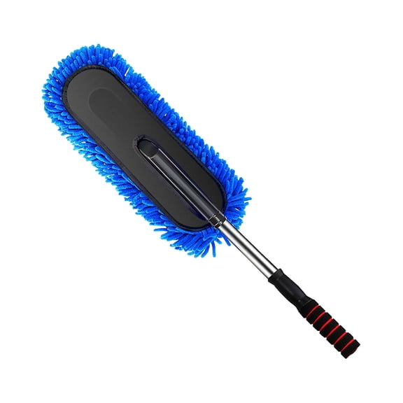 NIUBWJL 1 Pack Microfiber Car Duster Exterior Scratch Free with Extendable Handle Soft Car Duster Kit for Cleaning Dust Brush Set for Exterior Interior Cleaning Tools