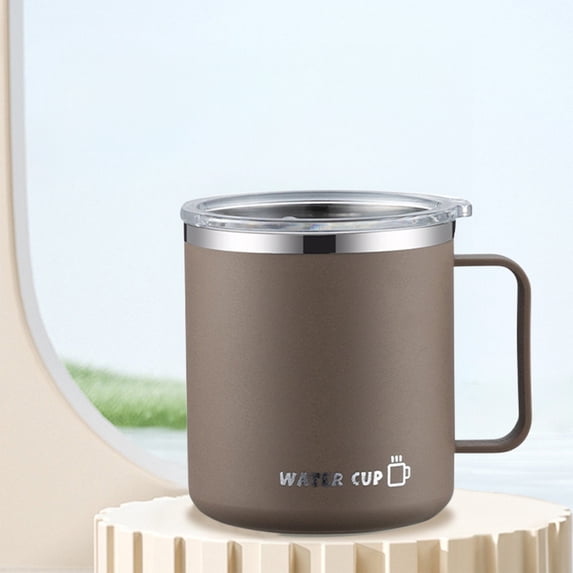 NIUBWJL 13oz Insulated Coffee Mug Cup with Handle, Stainless Steel Travel Coffee Mug with Flip Lid, Double Wall Vacuum Coffee Tumbler