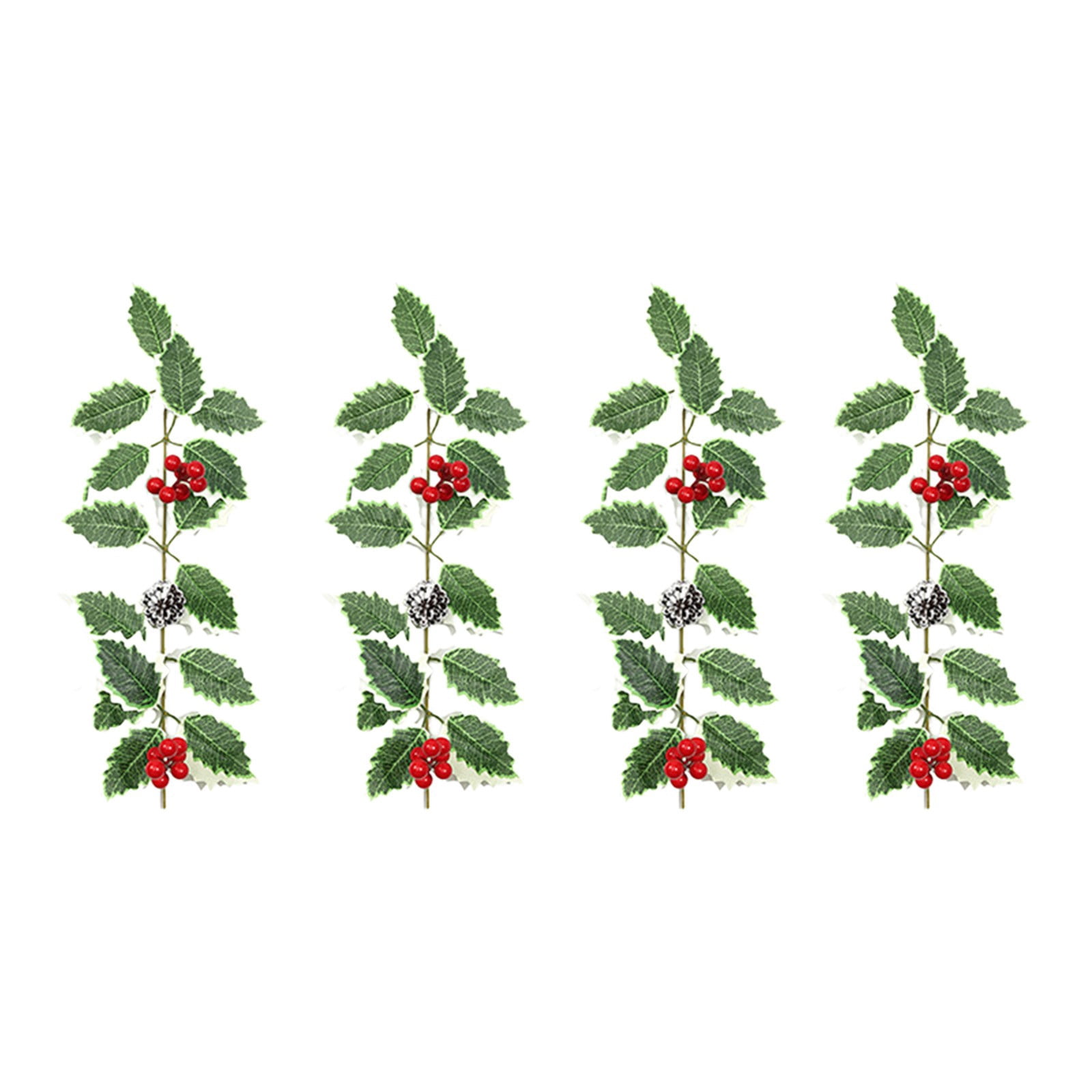 NIUBWJL 4 Pack Artificial Christmas Garland 15 Inch Each Connectable ...