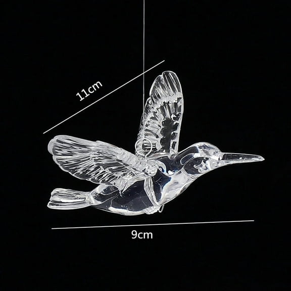 NIUBWJL Acrylic Hummingbird Wedding Decoration Transparent Crystal For Hanging Decoration