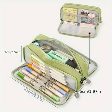 NIUBWJL Big Capacity Pen Pencil Case Holder Bag Pen Organizer Pouch Stationery Box Pencil Case Handheld Pencil Pouch Multi-slot Pen Bag Stationery Storage for Teen Student College Office Adults