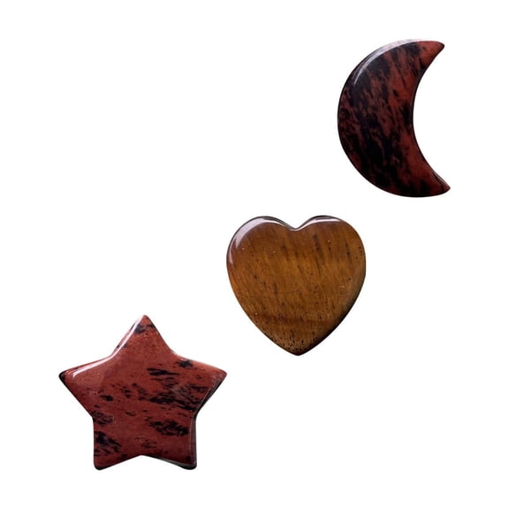 NIUBWJL Boho Car Decor,Stars Moon Air Vent Clips,Refillable Car Fresheners,3pcs Natural Crystal Stone Hippie Dashboard Decorations Accessories,Best Wishes for Lover and Friend