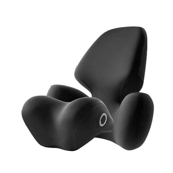 NIUBWJL Car Seat Cushion and Lumbar Support Pillow for Office Chair Car, Neck Headrest Pillow, Ergonomic Memory Foam, Pressure-Relieving Back Support for Car, Office Chair & Wheelchair