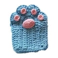 thumbnail image 1 of NIUBWJL Cats Paw Handmade Crochet Gloves Half-finger Knitting And Winter Gift, 1 of 5