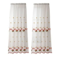 NIUBWJL Christmas 2pcs The Exquisite Christmas Style Window Drapery Festive Decorations Making The Window Wear The Coat Of Christmas
