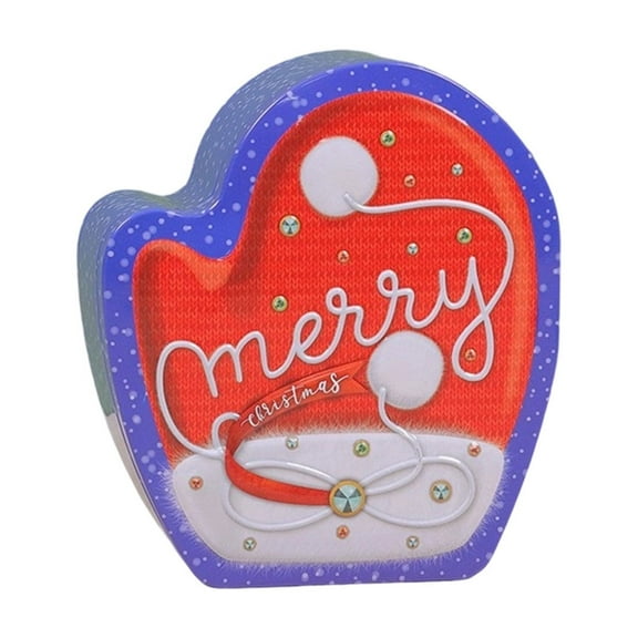 NIUBWJL Christmas Alien Iron Box Santa Claus Cookies Candy Storage Iron Box Gift Empty Box