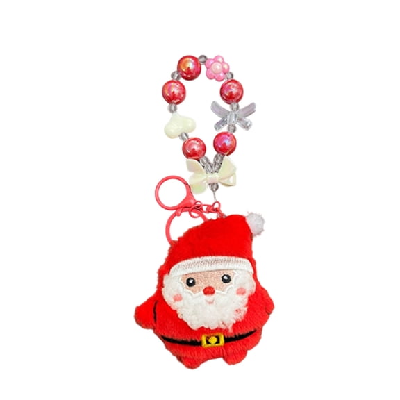 NIUBWJL Christmas Keychains Featuring Santa Claus And Christmas Trees Cute Holiday Ornaments
