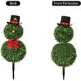 thumbnail image 1 of NIUBWJL Christmas Snowman Topiary 30 Inchs Artificial Snowman Shaped Topiary Tree With Red Bow Santa Hat Faux Plants For Outdoor Indoor Home Porch Decor Festive, 1 of 7