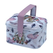 NIUBWJL Christmas Tin Box Portable Gift Ingenious Packaging Box Children's Snacks