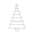 thumbnail image 1 of NIUBWJL Christmas Tree Grids Frame Foldable Christmas Tree Punched Christmas Tree Home Iron Christmas Tree Wall Christmas Decoration, 1 of 5