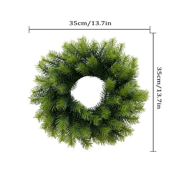 NIUBWJL Christmas Wreath Imitation Pines Needle Vines Wreath Christmas Tree Decoration Door And Window Home Decoration