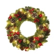 thumbnail image 1 of NIUBWJL Christmas Wreath Rattan Christmas Decoration Wreath Door Hanging Hotel Scene, 1 of 5