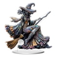 thumbnail image 1 of NIUBWJL Comfy Hour Fairyland Collection Dark Fairy Witch Riding On Magic Broom Figurine, Halloween Theme Gift, Home Decoration and Collectibles, Polyresin, 1 of 4