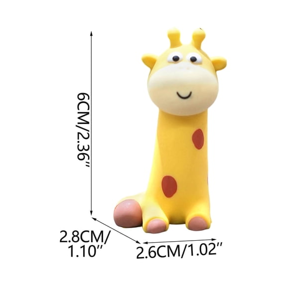 NIUBWJL Cute Giraffe Monitor Perching Decorative Figurine