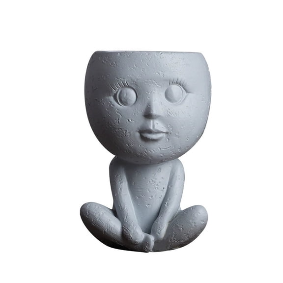 NIUBWJL Doll Face Planter Pot