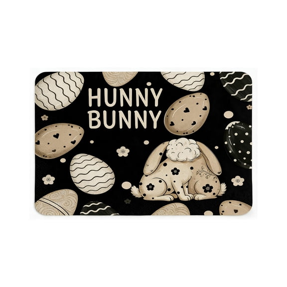 NIUBWJL Easter-themed Placemats Rabbits And Easter Egg Patterns Mats Party Decoration Placemats Festive Mood Decorations