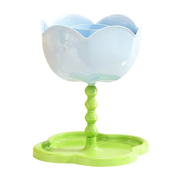 NIUBWJL Entryway Storage Rack Modern Floral Decor For Living Room And Bedroom Double-layer Plastic Key Organizer