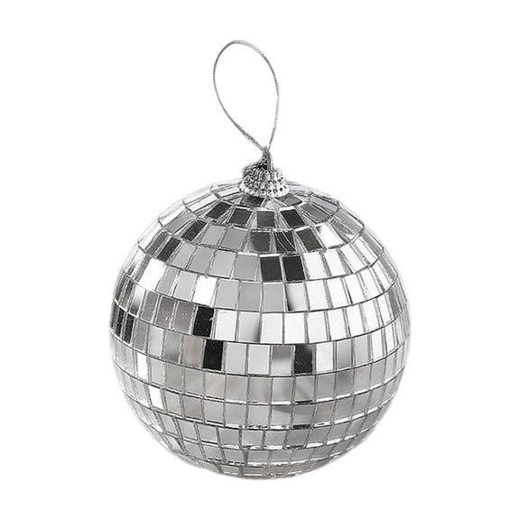 NIUBWJL Large Discoss Ball Silvers Hanging Discoss Ball Reflector Decoration Suitable For Parties Festivals Weddings Halloween Christmas Dance