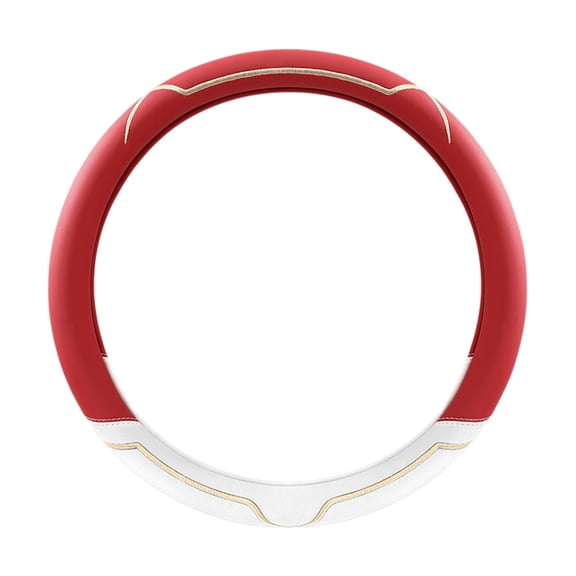 NIUBWJL Leather Four Seasons Universal Car Steering Wheel Cover Sport Cute Handle Case for Men Auto Interior Accessories