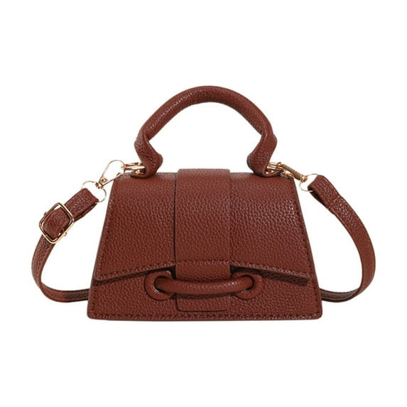 NIUBWJL Micro Mini Crossbody Handbag Women's Purse Clutch Cute Mini Trendy Bag Top Handle PU Leather Shoulder Bag