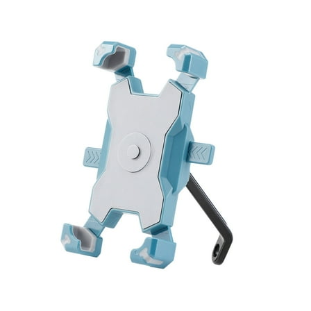 NIUBWJL Motorcycle Phone Mount, Quick Release Motorbike Phone Holder Anti Shake Moped Scooter Rearview Mirror Holder Mount Universal for 4.0-6.8 Inch Smartphone - 360° Rotation Adjustable