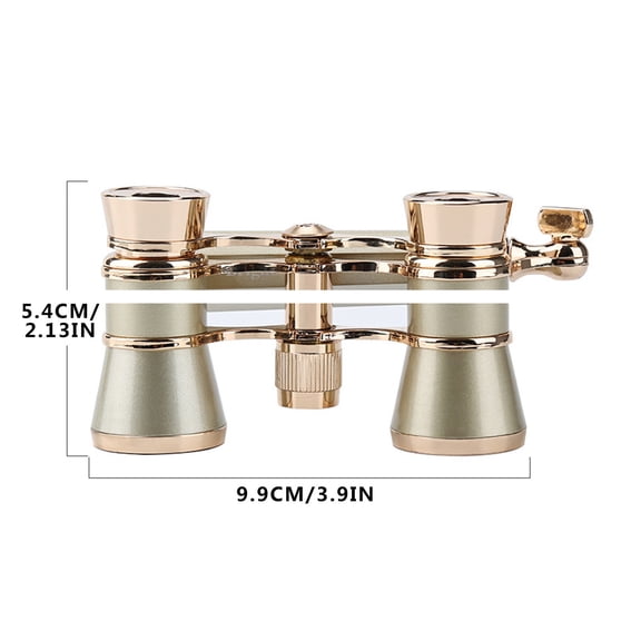 NIUBWJL Opera Glasses Binoculars 3X25 Lorgnette Theater Glasses Optical BK9 Mini Compact Lightweight Built-in Foldable Adjustable Handle Vintage for Adults Kids Women in Musical Concert Cinema