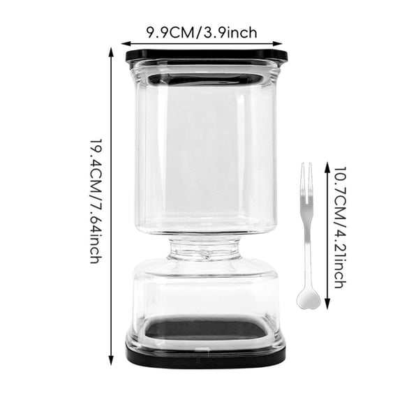 NIUBWJL Pickle Jar with Strainer Flip,34oz Pickle Container Pickle and Olive Hourglass Jar,Glass Flip Pickle Jar Juice Separator Jar with Airtight Lid for Jalapeno Gherkin